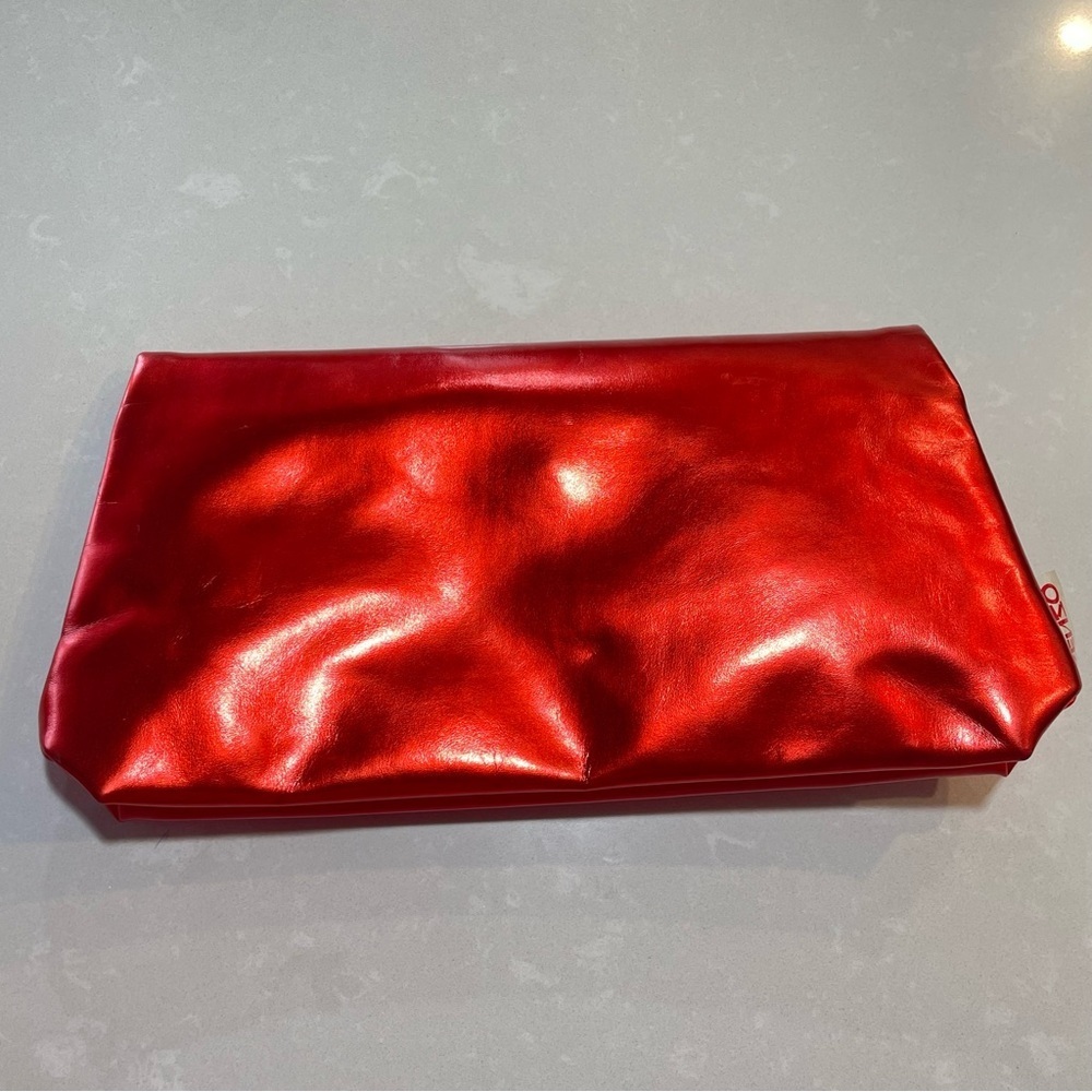 KENZO RED MINI BAG MAKEUP BAG MAGNET CLOSURE - Picture 5 of 13
